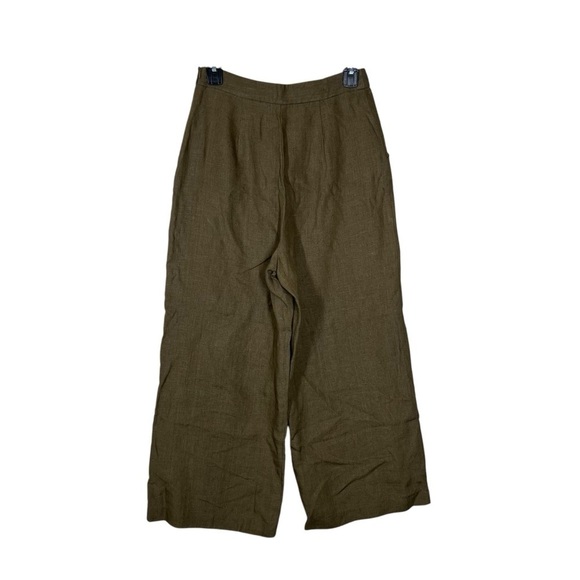 Vetta 100% Linen Wide Leg Pant Size 4 - Picture 3 of 9